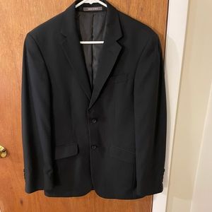 Kenneth Cole Reaction black thin pinstripe men’s sport jacket - size 38S